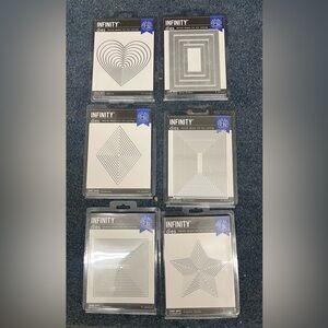 Hero Arts Infinity Dies Nesting Shapes For Die Cutting Variety Set Of 6 - New